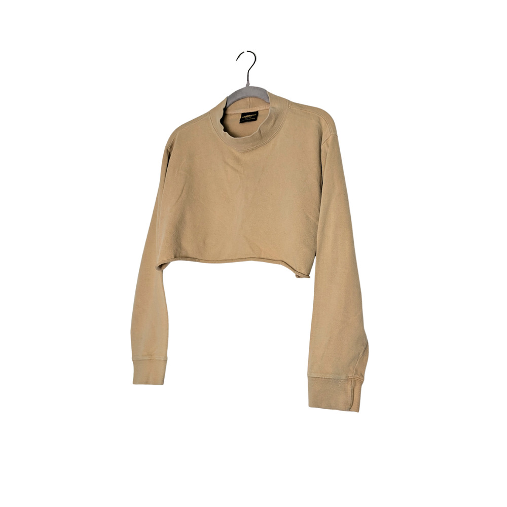 Cambridge Classics Cropped tan sweatshirt L 100% cotton